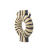 DSC01774大 Donut Vase, Zebra Print