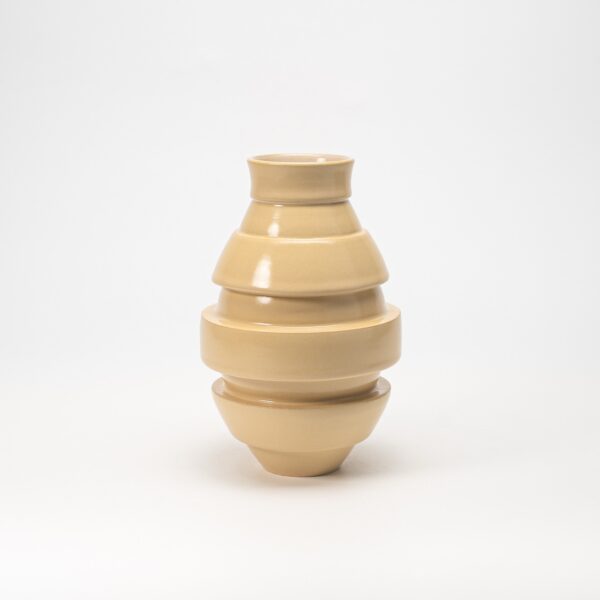 Interleave vase, Yellow