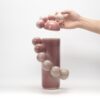 Pink vase with spheres No.2