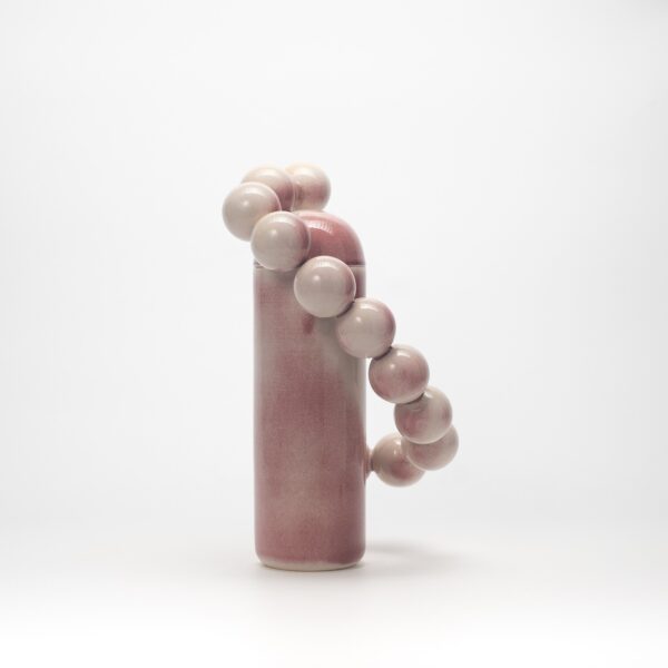 Pink vase with spheres No.2