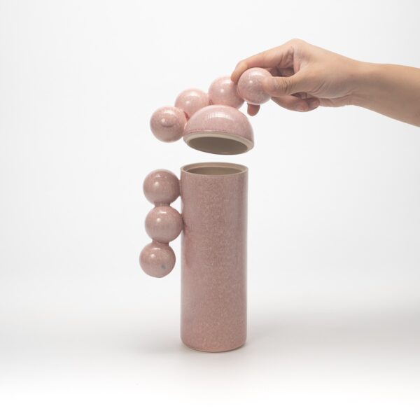 DSC03581大 Pink vase with spheres No.1