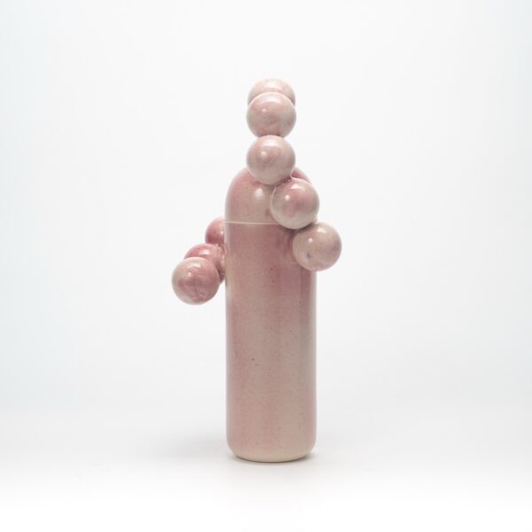 Pink vase with spheres No.3