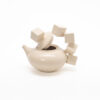 Teapot with Cubes (Off-White)