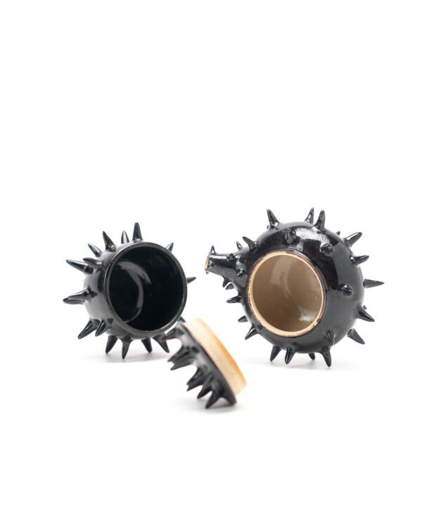 Mini Teapot with thorns (black)